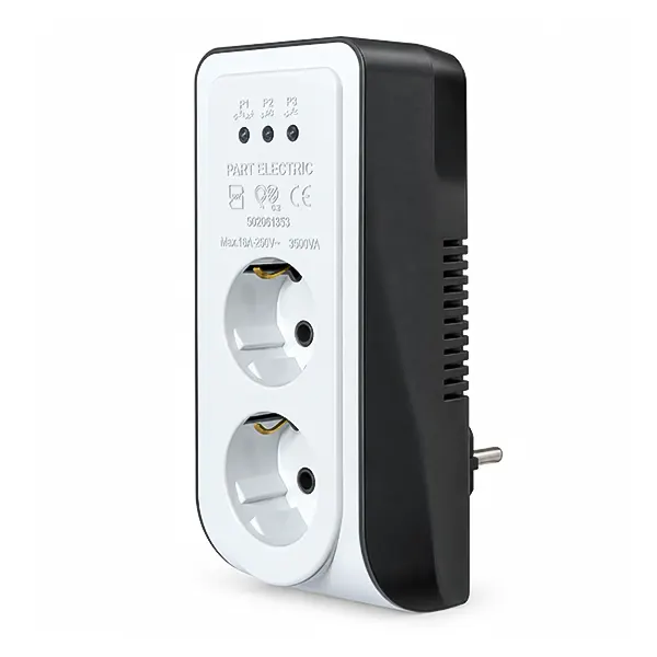 محافظ ولتاژ برق دو خانه یخچال و فریزر دیواری پارت الکتریک کد 2834 (مدل 853)