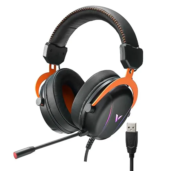 هدست گیمینگ رپو مدل VH350S با صدای فراگیر مجازی ۷.۱ کاناله و نورپردازی RGB