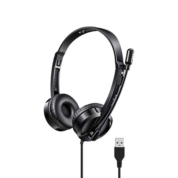 هدست باسیم اداری و مایکروفون‌دار رپو Rapoo مدل H120 پورت USB