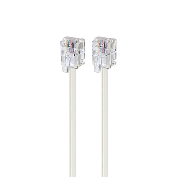 کابل تلفن سوکت دار RJ11 مدل 052 طول 1 متر
