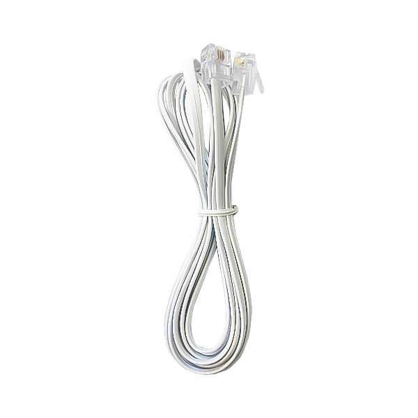 کابل تلفن سوکت دار RJ11 مدل 005 طول 2 متر