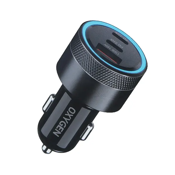 شارژر فندکی ۶۶ وات فست شارژ اکسیژن (Oxygen) مدل AC-17 (سه پورت 2PD + QC3.0)