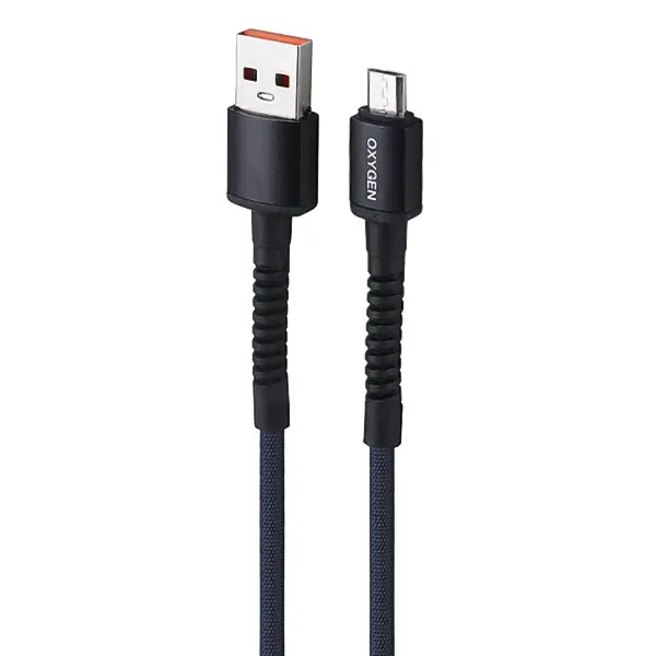 کابل تبدیل USB به Micro-USB اکسیژن (Oxygen) مدل LX-25 جریان 3 آمپر طول 1 متر