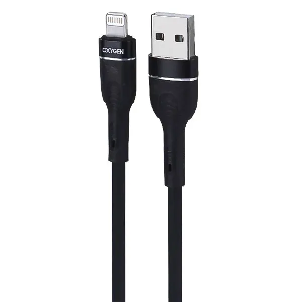 کابل تبدیل USB به لایتنینگ اکسیژن (Oxygen) مدل LX-28 جریان 3 آمپر طول 1 متر