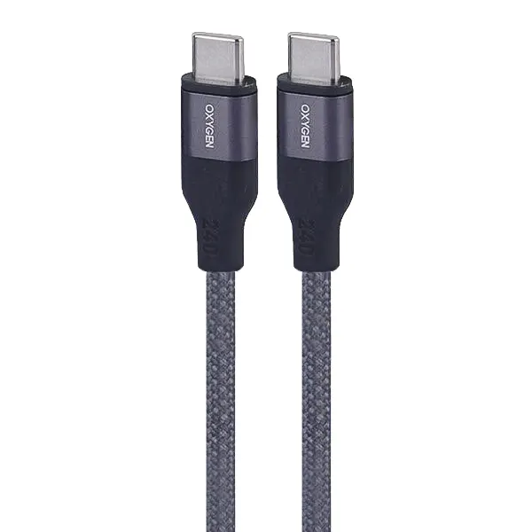 کابل تبدیل USB-C به USB-C اکسیژن (Oxygen) مدل LX-44 توان 240 وات طول 2 متر