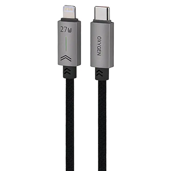 کابل تبدیل Type-C به لایتنینگ اکسیژن (Oxygen) مدل LX-47 توان 27 وات طول 1.2 متر