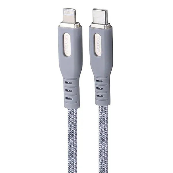 کابل تبدیل Type-C به لایتنینگ اکسیژن (Oxygen) مدل LX-27 توان 30 وات طول 1 متر