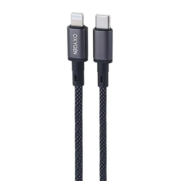 کابل تبدیل Type-C به لایتنینگ اکسیژن (Oxygen) مدل LX-33 توان 30 وات