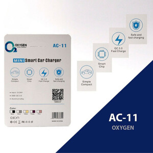 شارژر فندکی 15 وات اکسیژن مدل AC-11