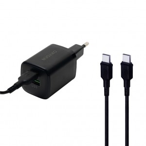 شارژر دیواری سوپر فست شارژ اکسیژن مدل OXYGEN CH-10 30W همراه با کابل Type-C