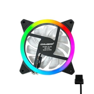 فن خنککننده کیس ۱۲×۱۲ Coolkeeper با نورپردازی RGB – عملکرد بالا و طراحی جذاب