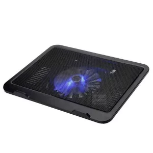 پایه خنک کننده لپتاپ P-NET مدل P-702 با یک فن بزرگ و نور LED