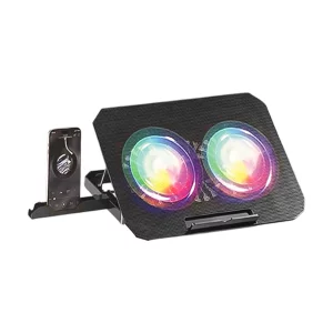 کول پد (پایه خنک کننده) لپ تاپ بایبل Baybel F-64 به همراه هولدر موبایل و نورپردازی RGB