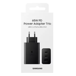 شارژر دیواری 65 وات سامسونگ مدل Trio EP-T6530 (سه پورت)