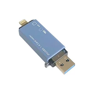کارت خوان OTG لایتنینگ و USB3.1 دوکاره (رم ریدر آیفون)