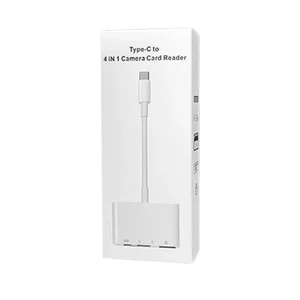 هاب 4 در 1 تایپ سی OTG به همراه رم ریدر و پورت USB