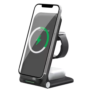 شارژر وایرلس و استند رومیزی تاشو 3 در 1 تسکو مدل THL 1291W