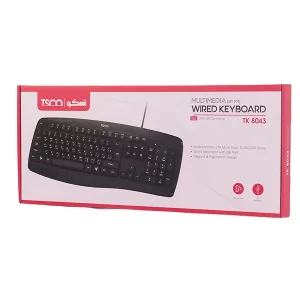 کیبورد با سیم تسکو مدل TK 8043 6