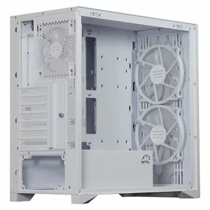 کیس گیمینگ تسکو GC 4508 THUNDERWAVE سفید | زیبایی برفی، تهویه طوفانی 9