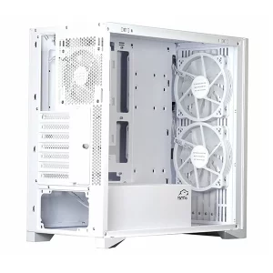 کیس گیمینگ تسکو GC 4512 VANIR سفید | زیبایی مینیمال، قدرت بی‌نهایت 8