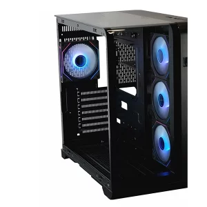 کیس گیمینگ تسکو GC 4515 مشکی | آکواریوم پانورامیک با نمایشگر دما