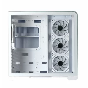 کیس گیمینگ تسکو GC 4515 سفید | آکواریوم پانورامیک با نمایشگر دما