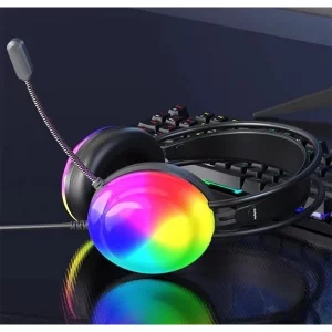 هدست گیمینگ حرفه‌ای G602 با صدای 7.1 کاناله و نورپردازی RGB