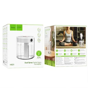 دستگاه بخور سرد شارژی هوکو مدل HOCO HX31 با نمایشگر دیجیتال 6