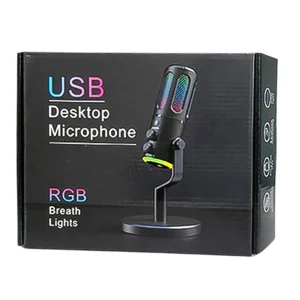 میکروفن گیمینگ رومیزی RGB با نویز کنسلینگ مدل USB Desktop 3