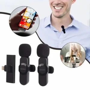 میکروفون بی‌سیم یقه‌ای دوکاربره ارلدام Earldom ET-MC8L (مخصوص آیفون با قابلیت شارژ همزمان) 8