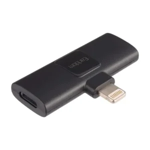 میکروفون بی‌سیم یقه‌ای دوکاربره ارلدام Earldom ET-MC8L (مخصوص آیفون با قابلیت شارژ همزمان)