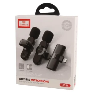 میکروفون بی‌سیم یقه‌ای دوکاربره ارلدام Earldom ET-MC8L (مخصوص آیفون با قابلیت شارژ همزمان) 10