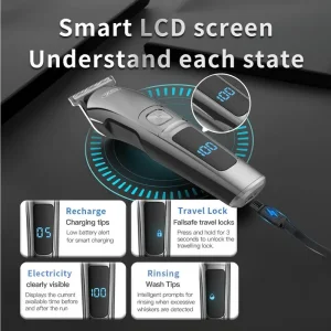 ماشین اصلاح و خط زن XO مدل CF30 کیت گرومینگ ضد آب 6