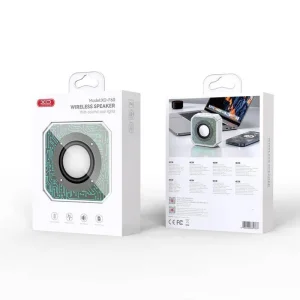 اسپیکر بلوتوثی قابل حمل XO مدل F60 با نورپردازی RGB و طراحی شفاف 3