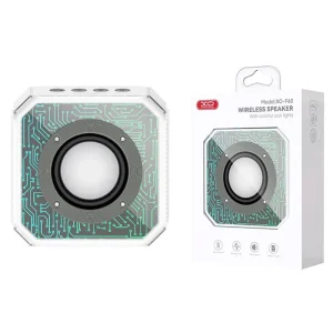 اسپیکر بلوتوثی قابل حمل XO مدل F60 با نورپردازی RGB و طراحی شفاف 6