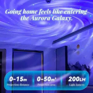 پروژکتور شفق قطبی و رقص نور XO مدل YH12 همراه با اسپیکر بلوتوثی 7