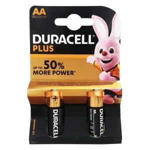 باتری قلمی آلکالاین دوراسل Duracell مدل Plus AA (بسته 2 عددی)