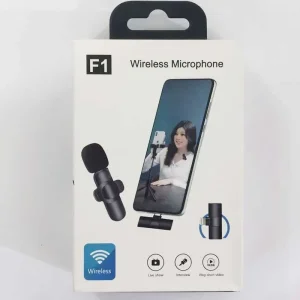 میکروفون بی سیم یقه‌ای مدل F1 مخصوص آیفون (پورت لایتنینگ) 7