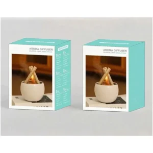 دستگاه بخور سرد و رطوبت ساز رومیزی طرح آتش و هیزم مدل HOLDMAY KP-6038