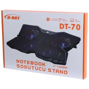 پایه خنک کننده لپ تاپ 4 فن دی نت مدل DT-70 | کولپد گیمینگ 5