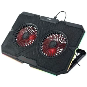 پایه خنک کننده لپ تاپ دی-نت مدل DT-80 همراه با نورپردازی RGB و 2 فن 4