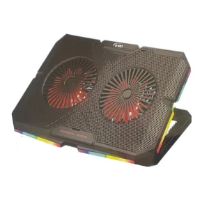 پایه خنک کننده لپ تاپ دی-نت مدل DT-80 همراه با نورپردازی RGB و 2 فن 5