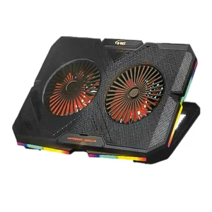 پایه خنک کننده لپ تاپ دی-نت مدل DT-80 همراه با نورپردازی RGB و 2 فن