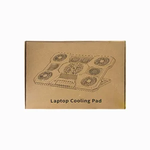 پایه خنک کننده لپ تاپ ۹ فن RGB مدل توربو (نمایشگر دیجیتال + هولدر موبایل) 4