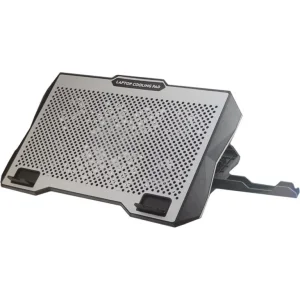 پایه خنک کننده لپ تاپ ۵ فن BAYBEL RGB مدل F-62 (دارای پنل تنظیمات و هولدر) 4