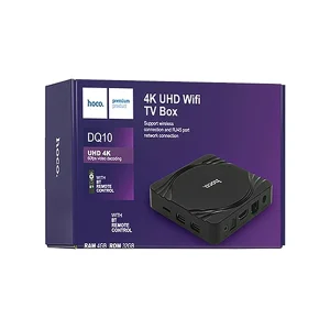 اندروید باکس هوکو (Hoco) مدل DQ10 با کیفیت 4K (رم 4 و حافظه 32 گیگابایت) 4