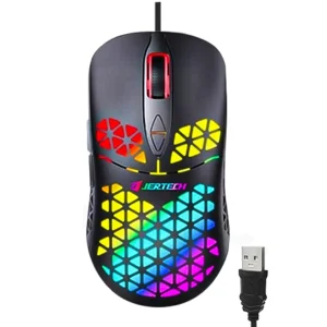 ماوس مخصوص بازی جرتک (Jertech) مدل CONTROL JR820 (طراحی لانه زنبوری، 4800 DPI)