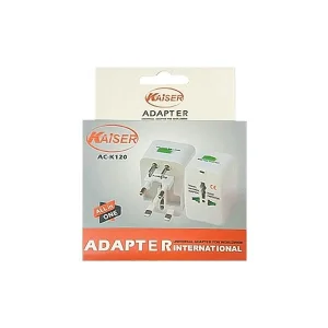 مبدل برق همه‌کاره مسافرتی کایزر مدل AC-K120 (All in One) | پشتیبانی از پریز 150 کشور 4