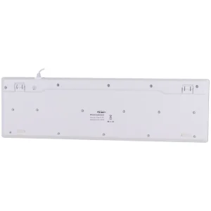 کیبورد باسیم دی-نت مدل DT-993 سفید-آبی | اداری و مالتی‌مدیا 2