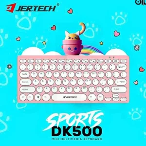 مینی کیبورد باسیم جرتک مدل DK500 صورتی | فانتزی، کیوت و جمع‌وجور 2